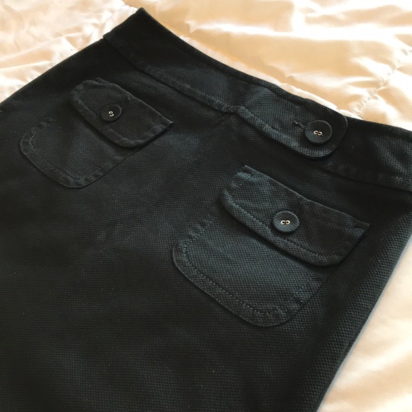 Ann Taylor Loft Black Cotton Blend Skirt Size 2 - Picture 4 of 10